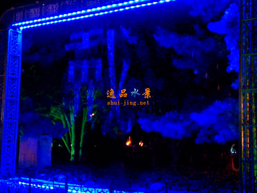 數(shù)控水幕文字戴效果|數(shù)控水簾生產公司